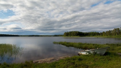 Skandinavien Boot am See