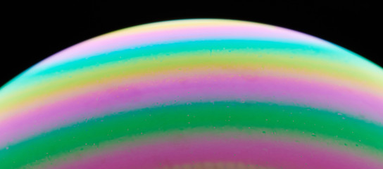 Pattern of colorful soap bubble