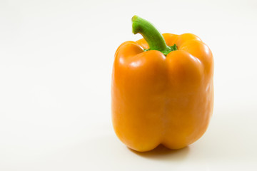 Yellow Bell Pepper on a white background. - 274997611