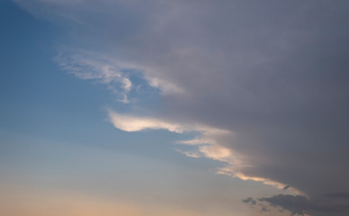 空　雲　夕日　cloud,sunny,sky,sunset,panorama