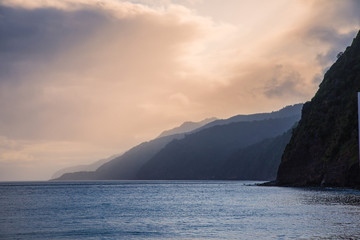 Fototapeta na wymiar Bay of Povoacao, Sao Miguel Island, Azores