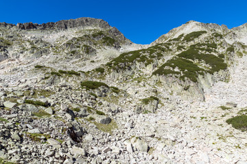 Landscape with Left Kralev Dvor pass, Pirin Mountain, Bulgaria
