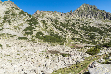 Fototapeta premium Landscape with Left Kralev Dvor pass, Pirin Mountain, Bulgaria