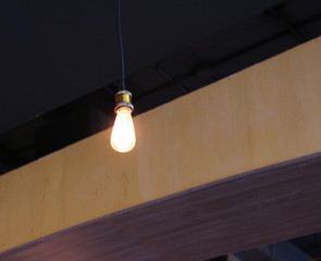 interior hanging lamps in cafe
