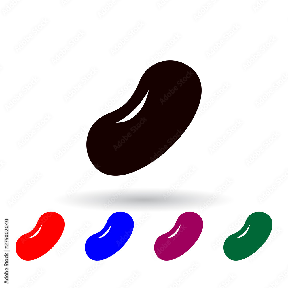 Poster beans multi color icon. elements of farm set. simple icon for websites, web design, mobile app, info