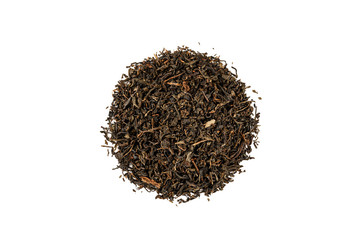 Dry tea isolated on white background.