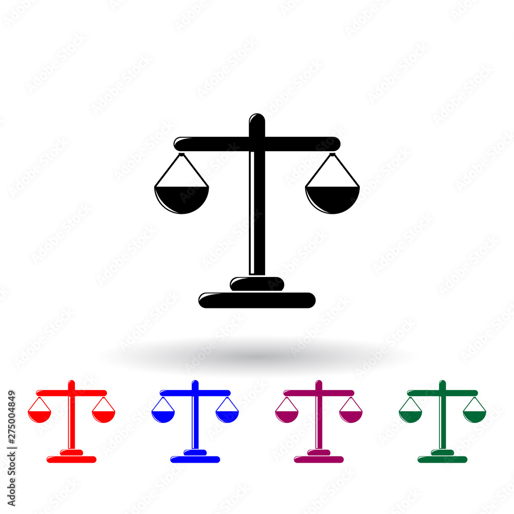 Poster libra multi color icon. elements of finance set. simple icon for websites, web design, mobile app, i