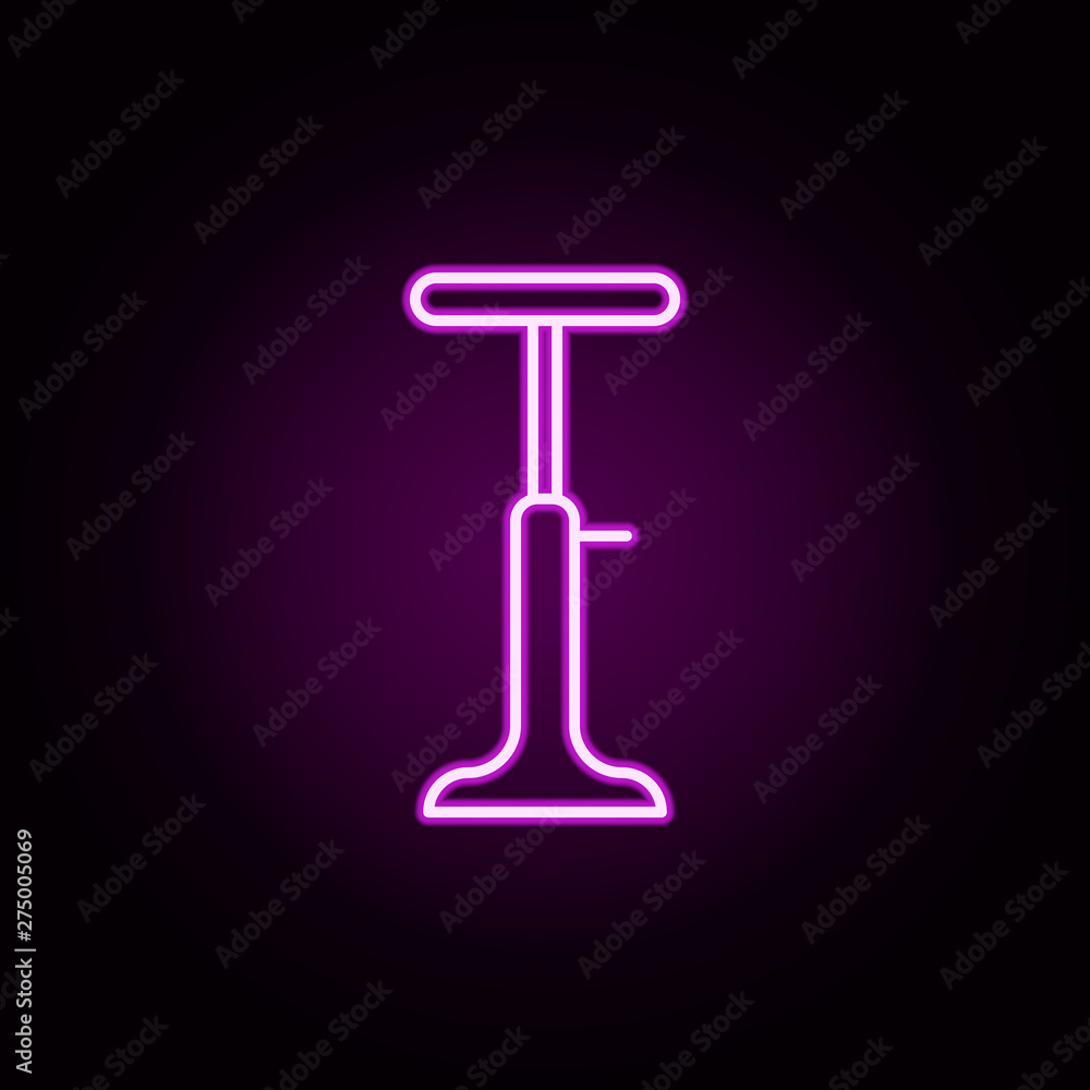 Poster bar stool neon icon. elements of home things set. simple icon for websites, web design, mobile app, 