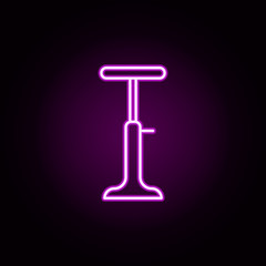 bar stool neon icon. Elements of home things set. Simple icon for websites, web design, mobile app, info graphics