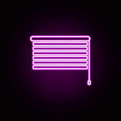 jalousie neon icon. Elements of home things set. Simple icon for websites, web design, mobile app, info graphics