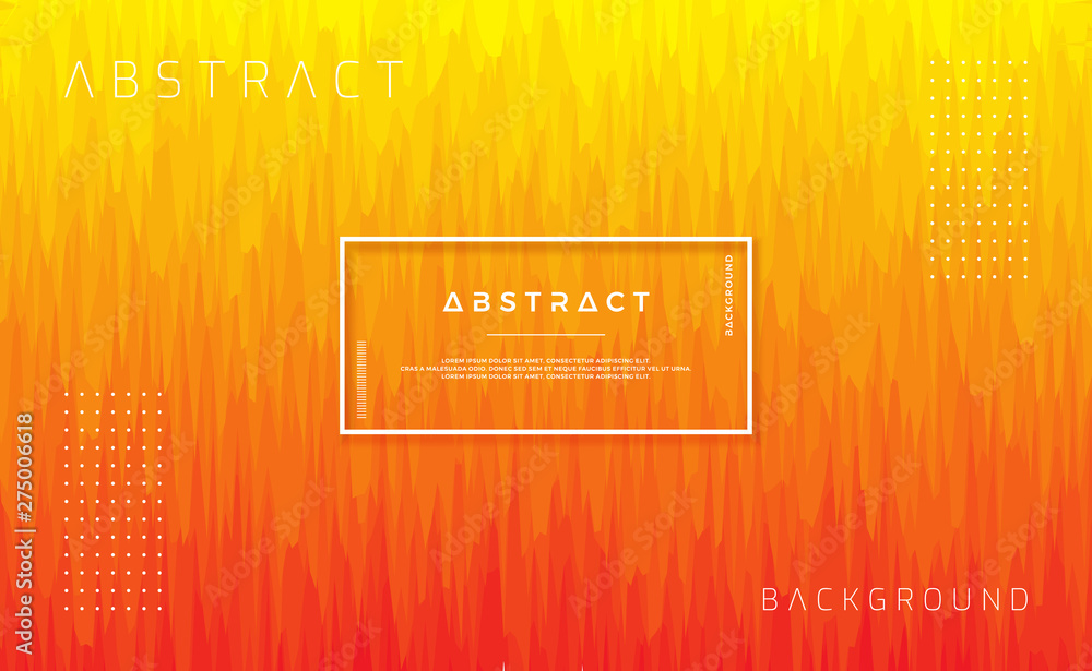 Poster dynamic textured background design in flat style with orange color. trendy background with trendy gr