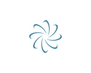 Fototapeta na wymiar Beauty Vector flowers design logo Template icon 