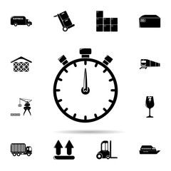 stopwatch icon. Universal set of logistic for website design and development, app development