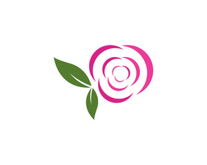 Beauty Vector flowers design logo Template icon   