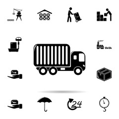 freight container of freight container icon. Universal set of logistic for website design and development, app development
