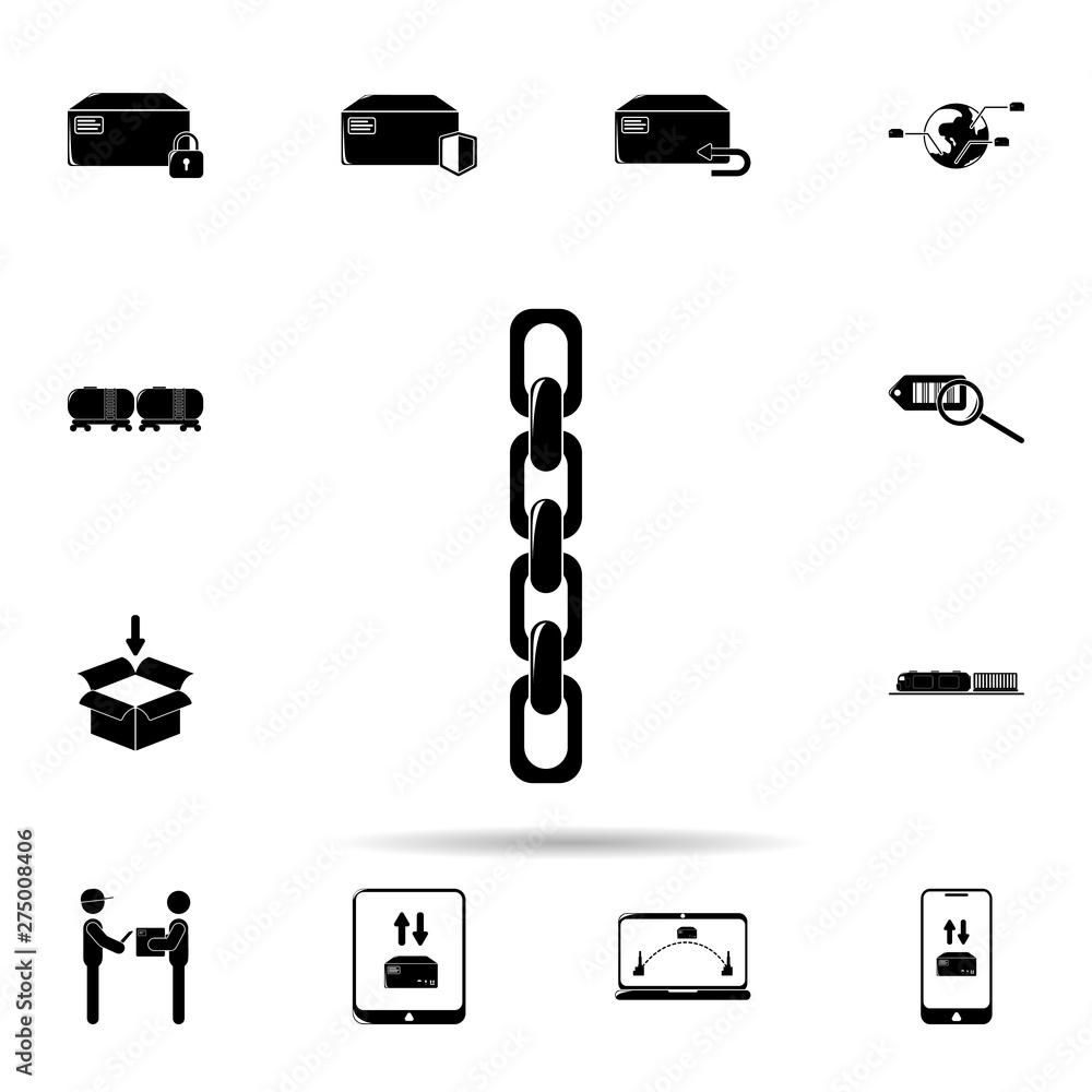 Poster chain icon. universal set of logistic for website design and development, app development