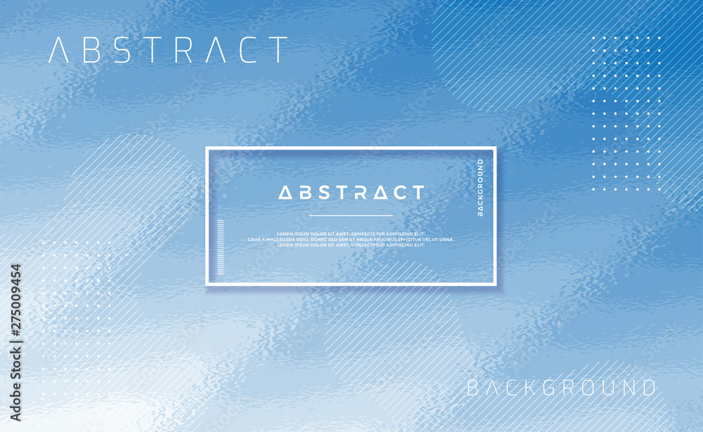 Poster textured blue background with abstract shape. trendy background with trendy gradient color compositi