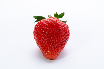 I shot while rotating the strawberry on a white background.