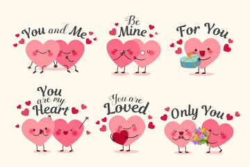 cute cartoon hearts