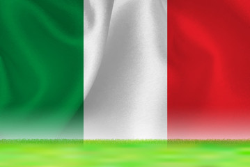 イタリア　 国旗　グランド　背景