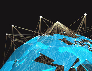  Electronic network global communication, earth technology, information transmission and internet