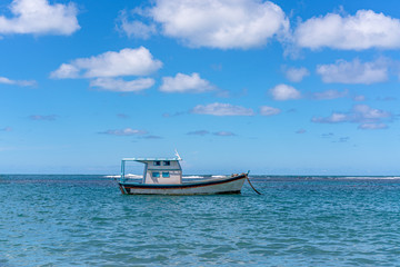 Porto de Galinhas, Ipojuca, Pernambuco, Brazil - May, 2019: one of the most beautiful beaches in the world, where you can take a raft and go visit natural pools on the coast