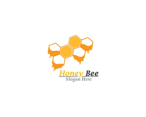 Bee and Honey logo template