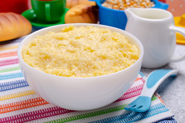 Corn baby porridge