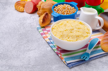 Corn baby porridge