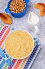 Corn baby porridge