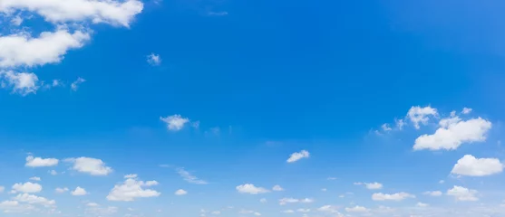Gordijnen Blue sky and clouds natural background. © ParinPIX