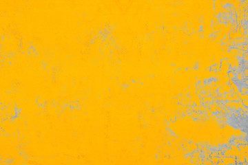Yellow cement or concrete wall texture and background.