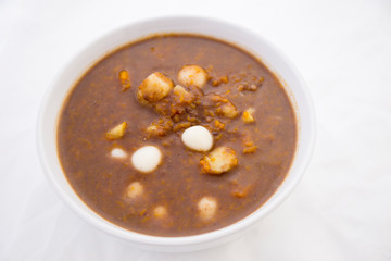 Korean red bean porriage