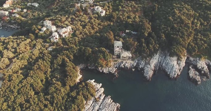 Village by the sea in mount Pelion, Greece