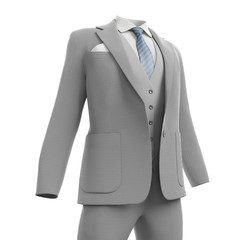3d rendered illustration of a business suit isolated on white
