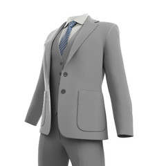 3d rendered illustration of a business suit isolated on white