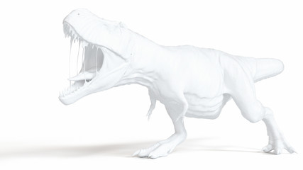 Fototapeta na wymiar 3d rendered illustration of a white t-rex