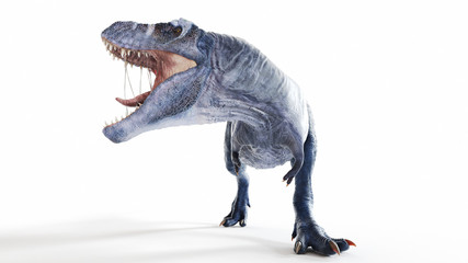 Fototapeta premium 3D wytopione ilustracja t-rex na białym tle