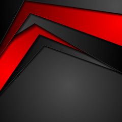 Red and black tech corporate abstract background
