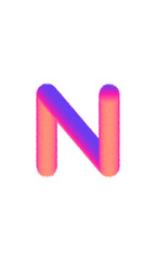 fur alphabet capital letter. letter alphabet character N font - vector illustration