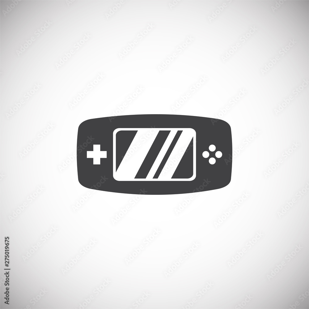 Poster joystick icon on background for graphic and web design. simple illustration. internet concept symbol