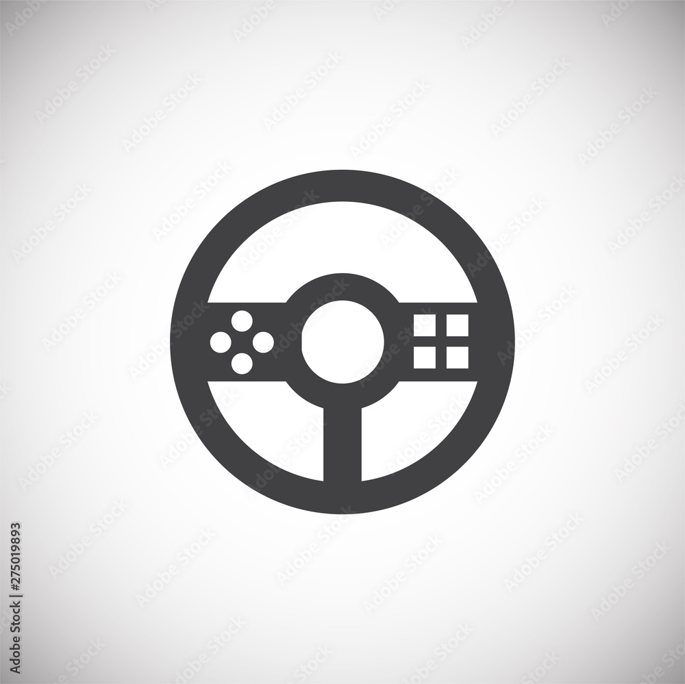 Poster joystick icon on background for graphic and web design. simple illustration. internet concept symbol