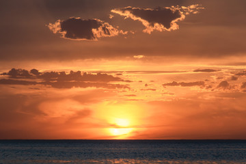 Fototapeta premium sunset over the sea