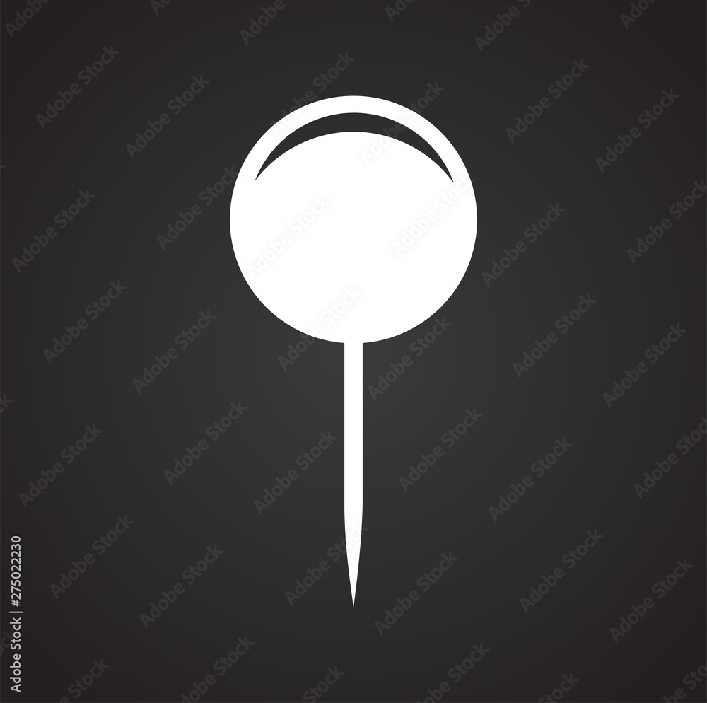 Poster geolocation related icon on background for graphic and web design. simple illustration. internet con