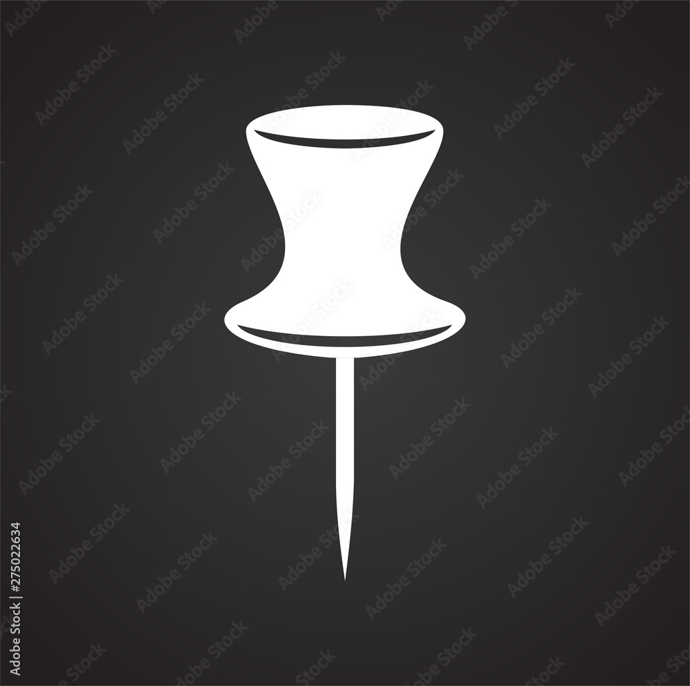 Poster geolocation related icon on background for graphic and web design. simple illustration. internet con