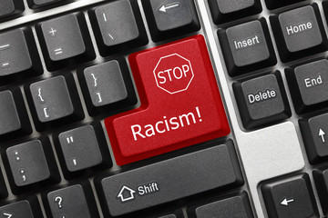 Conceptual keyboard - Racism (red key)