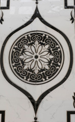 marble tile with floral pattern for the kitchen
