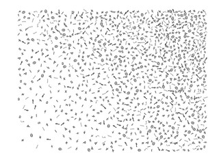 Egypt signs, hand drawn confetti digital. 