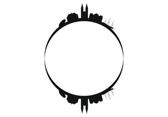 Skyline of Bremen city in Germany