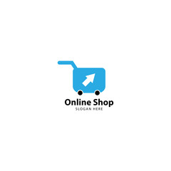 Online Shop Logo Design Vector
